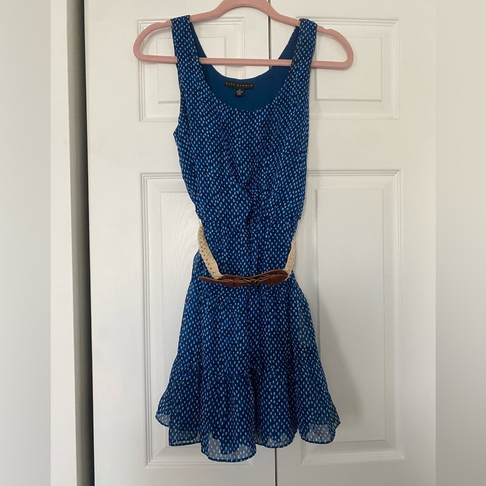 City Studio Vibrant Blue Dress